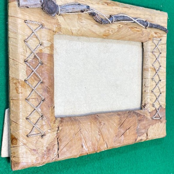 Vintage Handmade Wood Frame - Handmade Wooden Picture Frame - Picture Frames - S - Picture 3 of 7